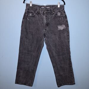 Old Navy High Rise Slouchy Straight Cropped Denim Jeans